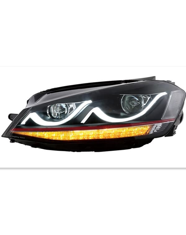 modified 2015 Volkswagen headlamp and bumper with GTI outloo